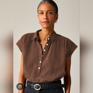 J. Crew New Capitaine shirt in Baird McNutt Irish linen